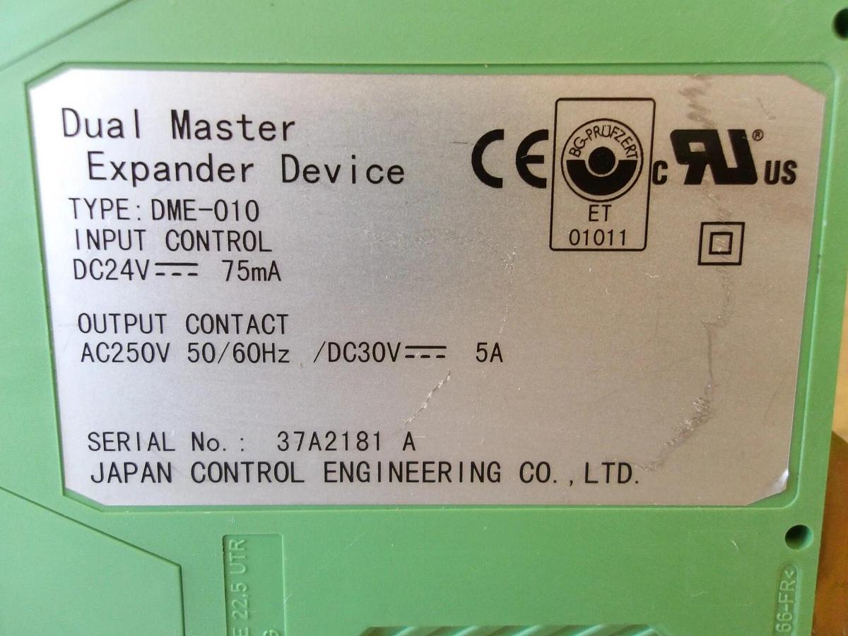 Used BG DME-010 DUAL MASTER EXPANDER DEVICE (LOT OF 3) #624250G USED