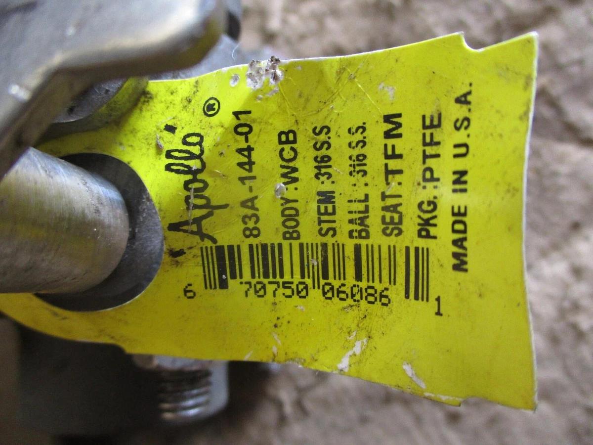 Used APOLLO 3/4" STEEL BALL VALVE 83A-141-01, #751127J NEW