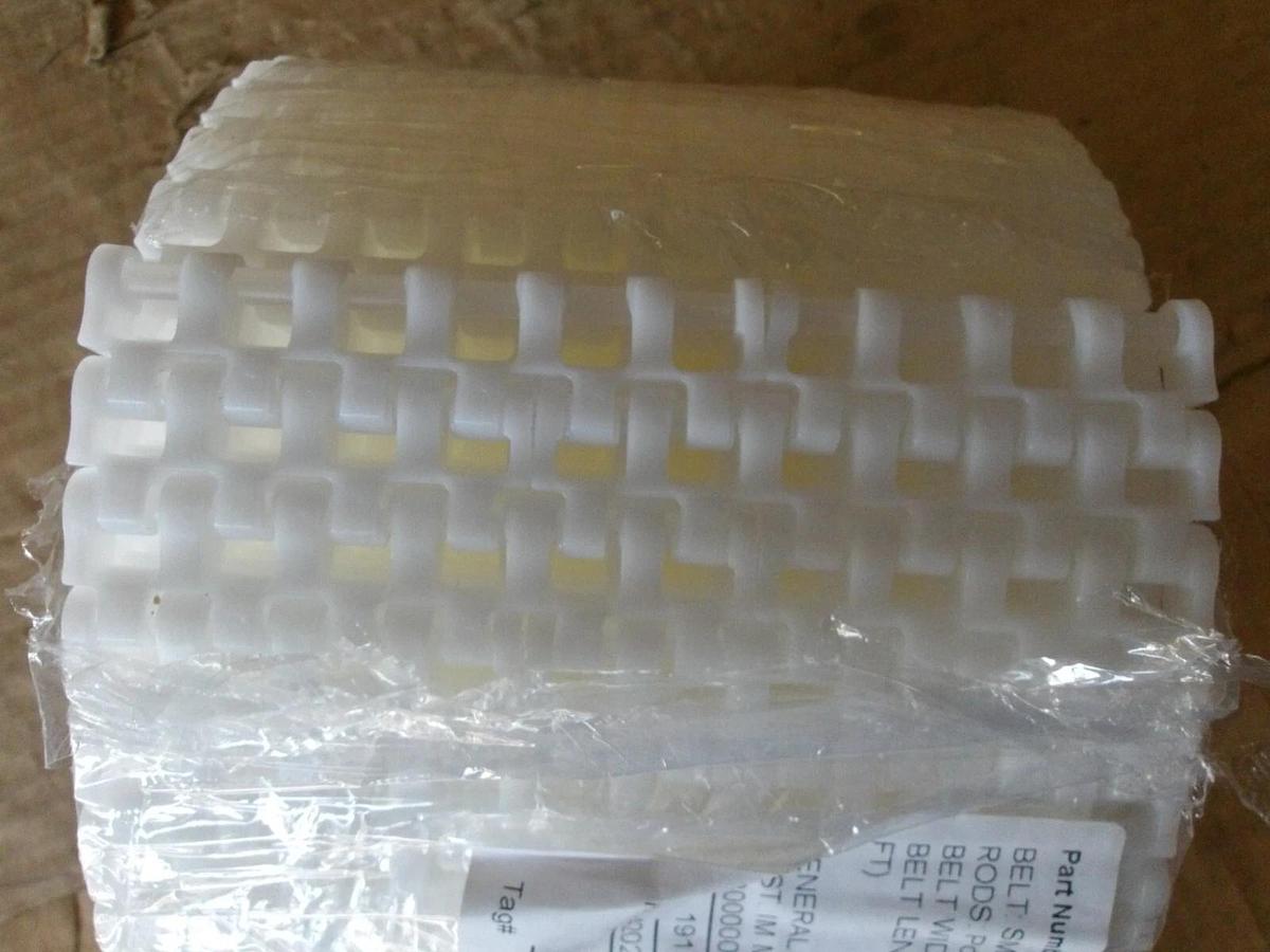 Used HABASIT AMERICA SM605 SMOOTH MESH CONVEYOR BELT 10' X 5", #826213G NEW