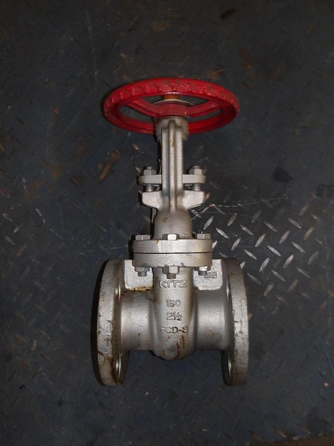 Used KITZ 2-1/2" DUCTILE IRON GATE VALVE FCD-S, #714936G NEW