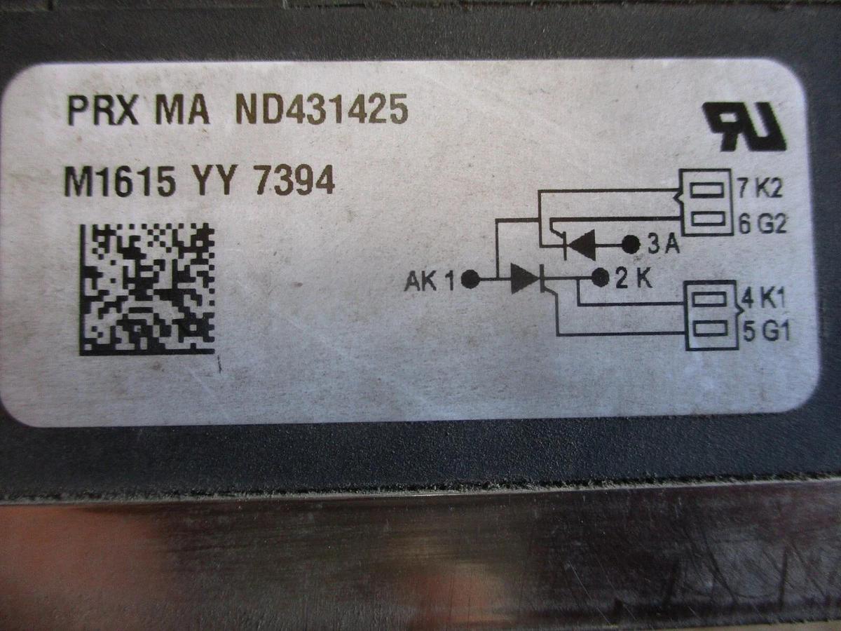 Used POWEREX ND431425 POWER MODULE, 1400 V, 250 A, #415829J NEW