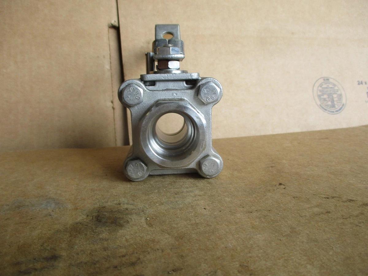 Used WARREN 3/4" STAINLESS BALL VALVE(SOCKET WELD), #4161131J NEW