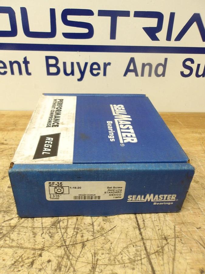 SEAL MASTER SF-35 FLANGED MOUNTED BEARING 2-3/16", #7291034G NIB