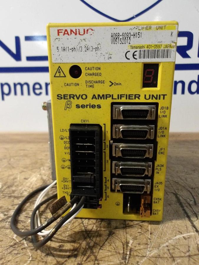 Used FANUC A06B-6093-H151 SERVO AMPLIFIER UNIT, #1217226G USED