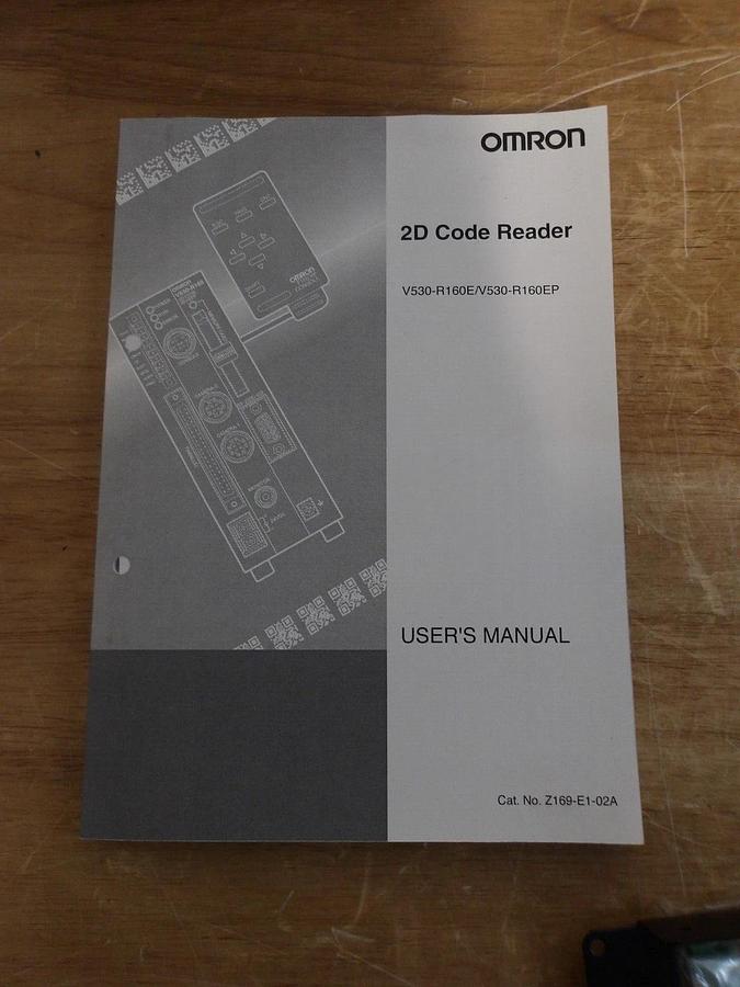 OMRON D2 CODE READER V530-R160EP, 24 V, #218205G NIB