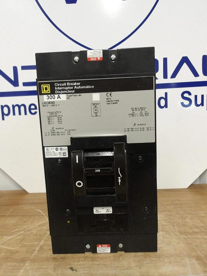SQUARE D LHL36300 300 AMP BREAKER 600-250 V, #226910G NIB