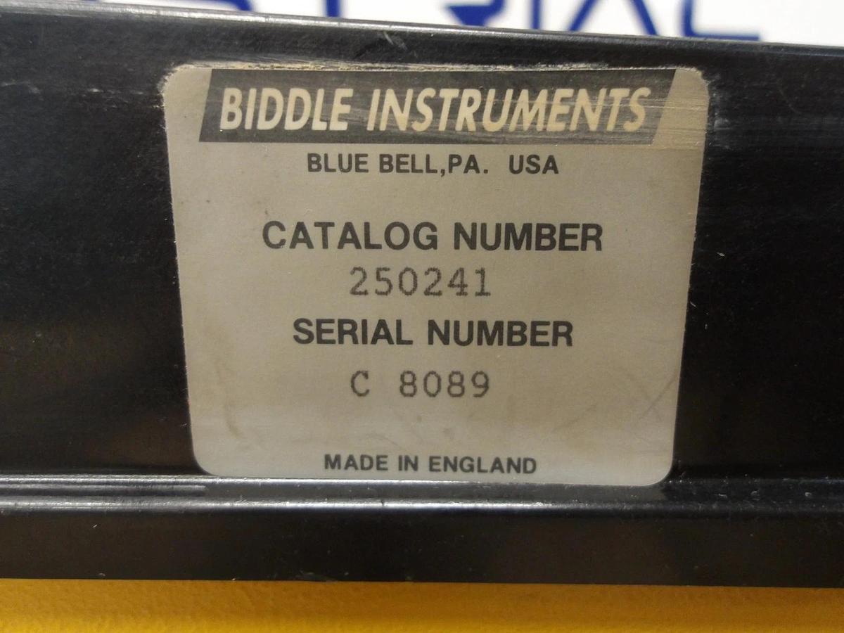 Used BRIDDLE MEGGER 250241 EARTH TESTER, #317143G USED