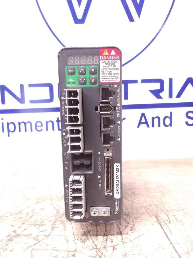 Used SCHNEIDER LXM28AU20M3X MOTION SERVO CONTROLLER, #33907G USED