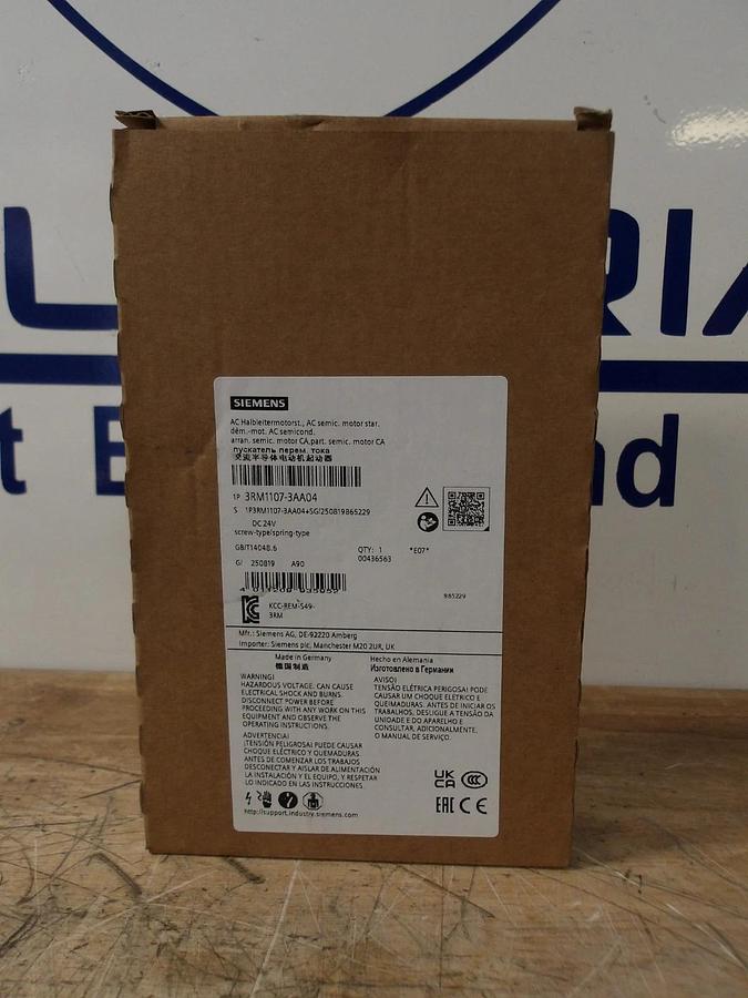 SIEMENS SIRIUS 3RM1107-3AA04 SEMICONDUCTOR MOTOR STARTER, #58257G NIB