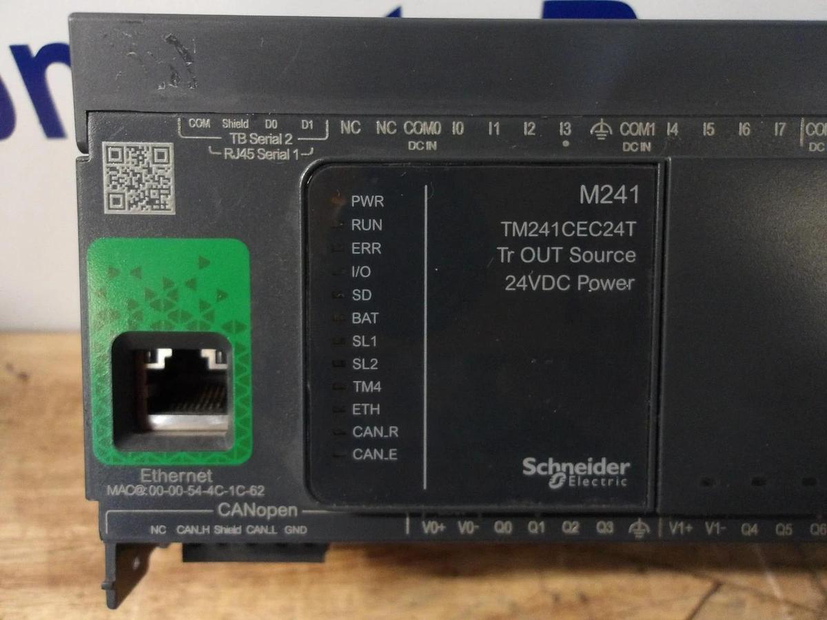 Used SCHNEIDER MODICON TM241CEC24T LOGIC CONTROLLER & 7 CARDS, #331231G USED