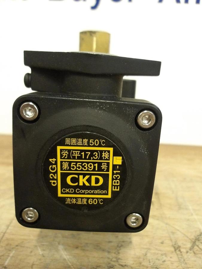 Used CKD 3/8" BRASS SOLENOID VALVE AG41E4-03-2, #691140G NEW