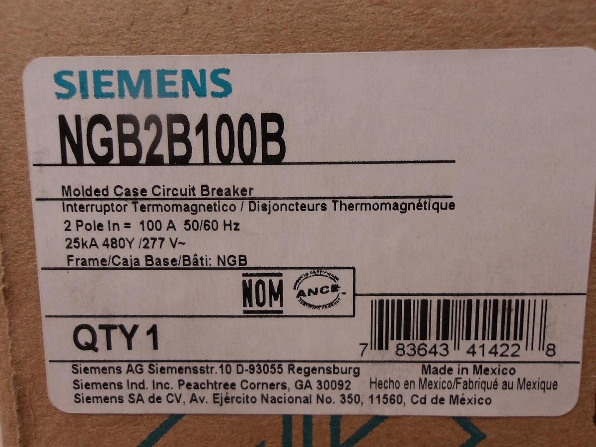 SIEMENS 100 AMP BREAKER 240-480 V, #715918G NIB