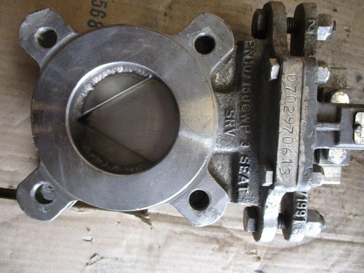 Used DAVIS 3" STAINLESS KNIFE GATE VALVE, #731031J USED