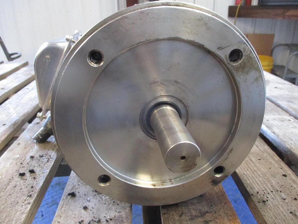 Used STERLING 3 HP STAINLESS MOTOR, FR 182TC, 1745 RPM, 208-230/460 V, #610916J USED