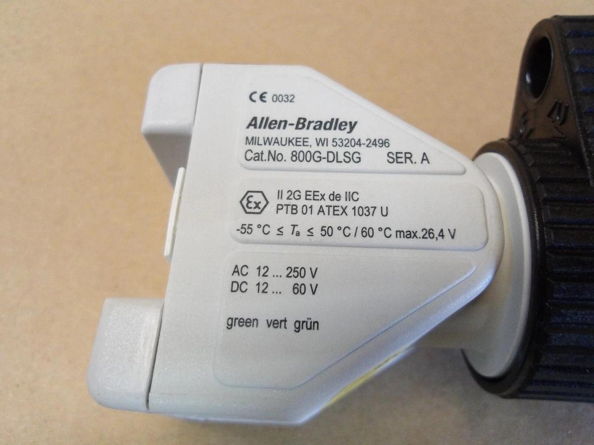 Used ALLEN BRADLEY 800G-DLSG PILOT LIGHT (LOT OF 2) #423818G USED