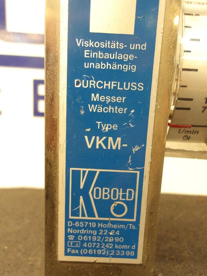 Used KOBOLD 1" FLOW TUBE & SWITCH VKM3111R0R250B, #3261006G NEW