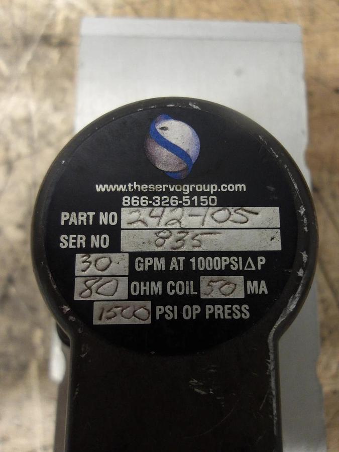 Used ATCHLEY 242-105 SERVO VALVE, #825947G USED