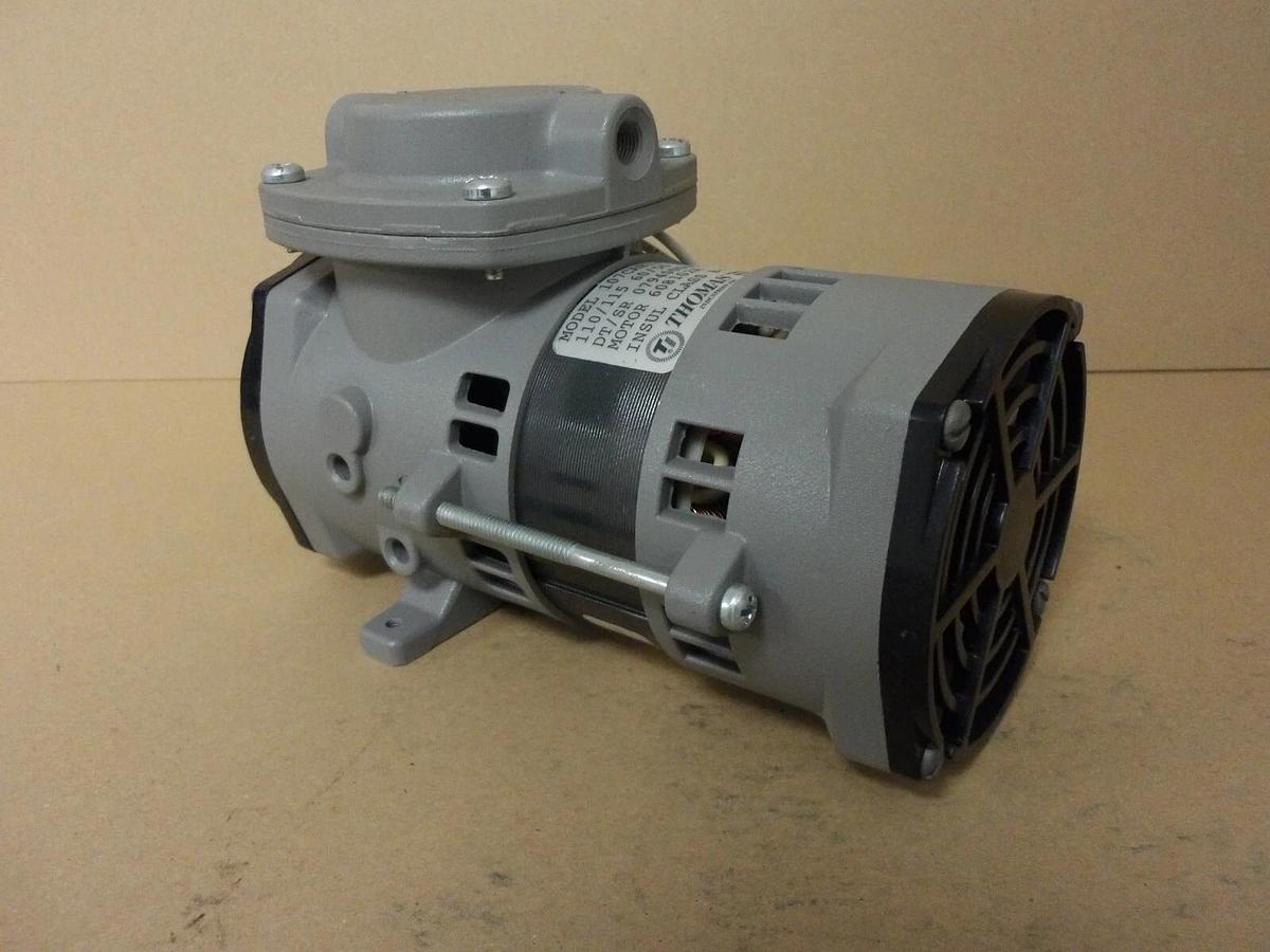 Used THOMAS POWER AIR 107CAB11TFEL OIL-LESS AIR COMPRESSORE, #412310G NEW
