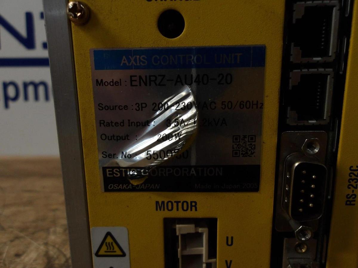 Used ESTIC AXIS ENRZ-AU40-20 CONTROL UNIT, #12181137G USED