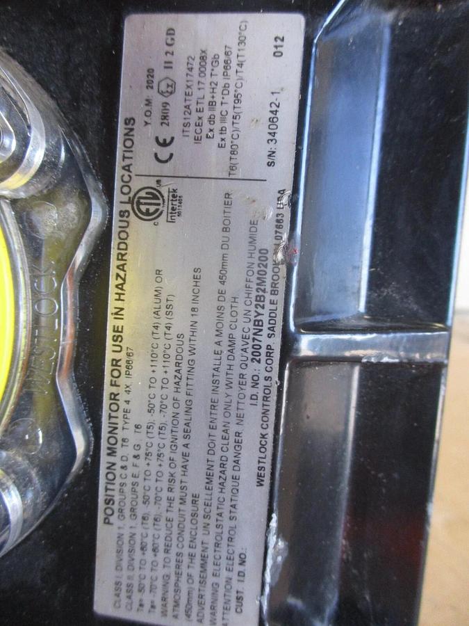 Used FLOW-TEK STAINLESS 1/2" CONTROL VALVE W/ ACTUATOR, #671047J NEW