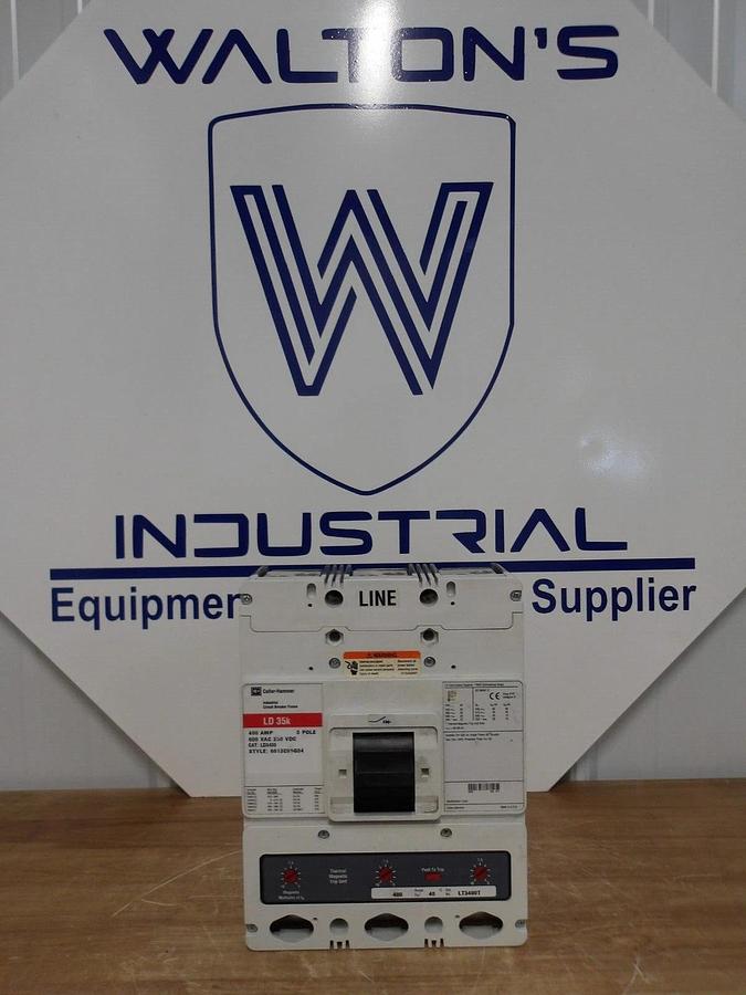 Used CUTLER HAMMER 400 AMP BREAKER LD35K, 600 VAC, #221948G NEW
