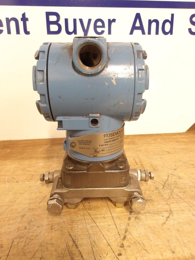 Used ROSEMOUNT 3051 PRESSURE TRANSMITTER, #92315G USED
