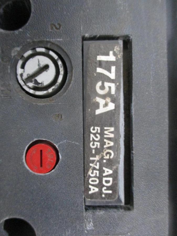 Used GE 175 AMP CIRCUIT BREAKER, 600 VAC / 500 VDC, #351042J USED
