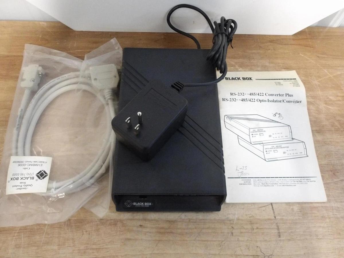 Used BLACK BOX 1C109A-R2 OPTO-ISOLATOR CONVERTER, #3251051G NEW
