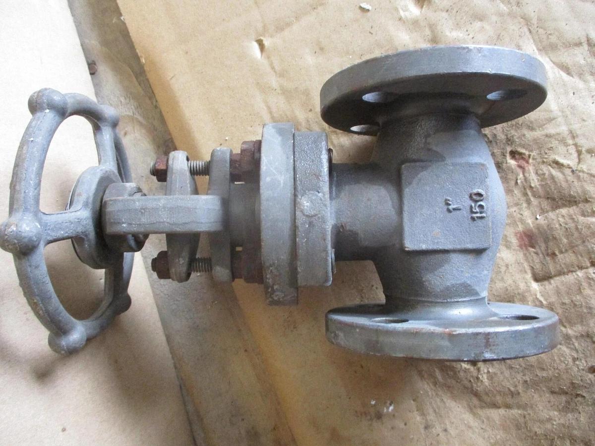 Used VOGT 1" IRON GATE VALVE, #68953J NEW WEATHERED