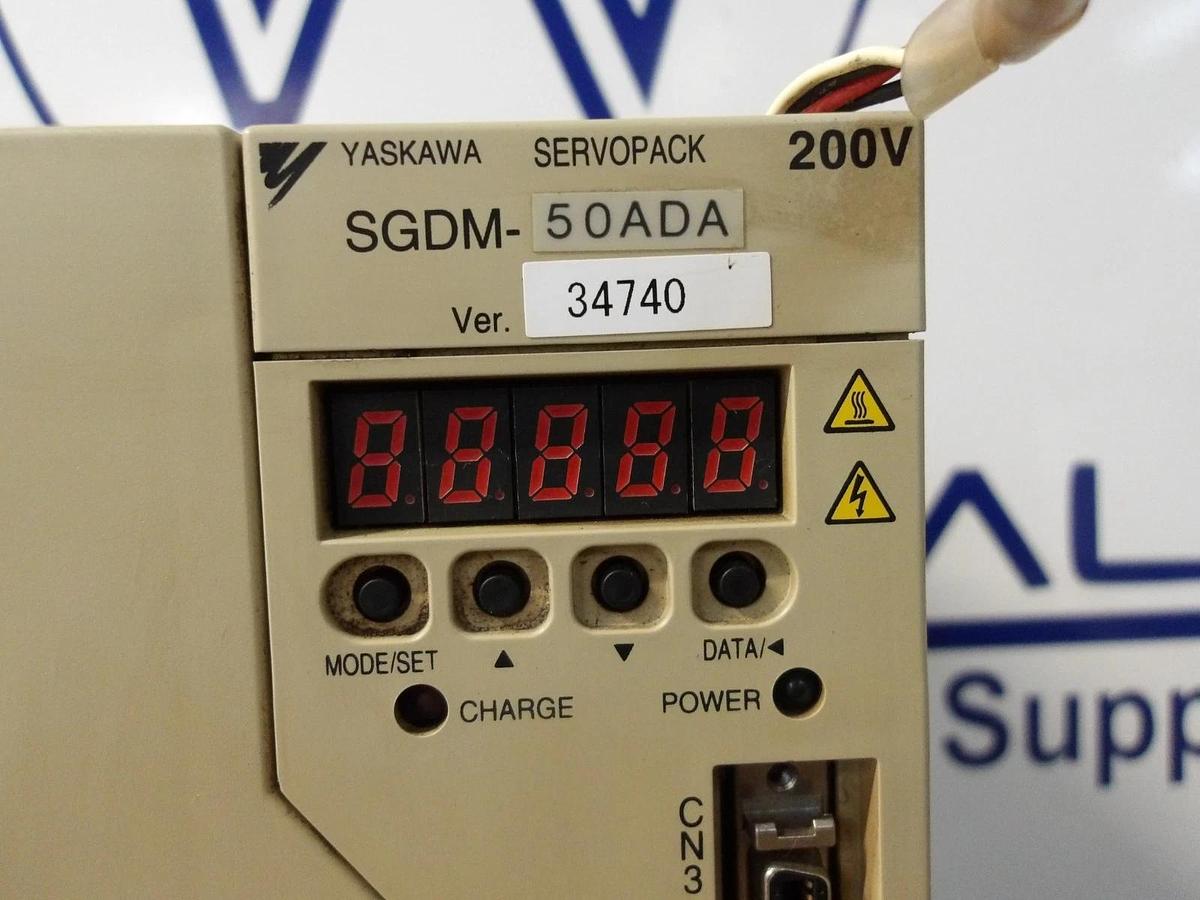 Used YASKAWA SGDM-50ADA SERVO PACK, #1222147G USED