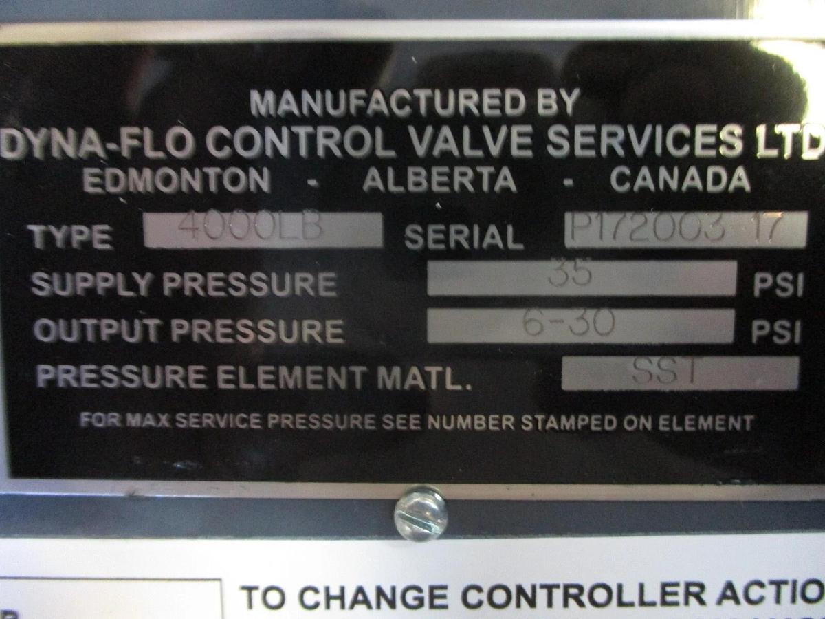 Used NORRISEAL 1" STEEL CONTROL VALVE W/ DYNA-FLO CONTROLLER, #621856J NEW