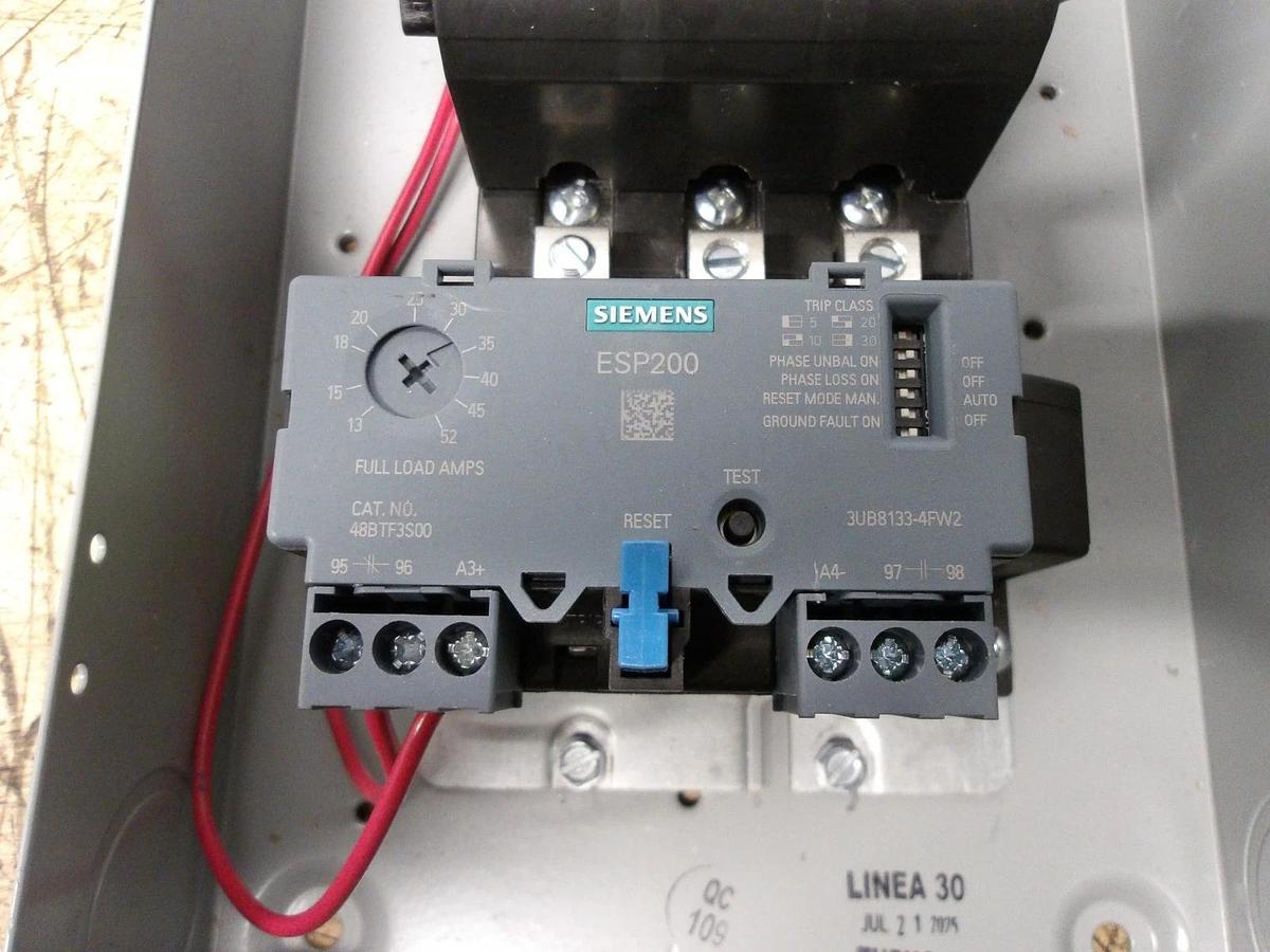 Used SIEMENS SIZE 2 MOTOR STARTER 14FUF32A, #121845G USED