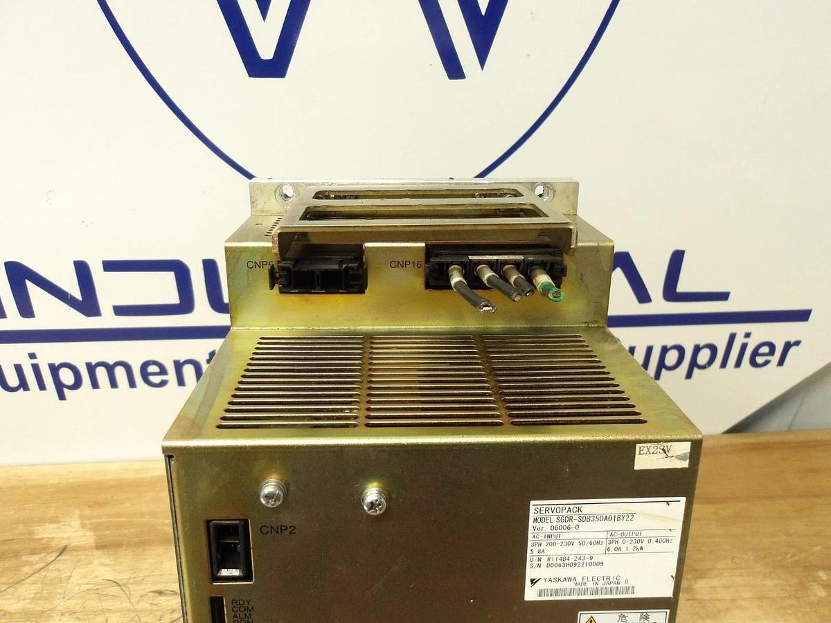 Used YASKAWA SGDR-SDB350A0BY22 SERVOPACK, #119258G USED