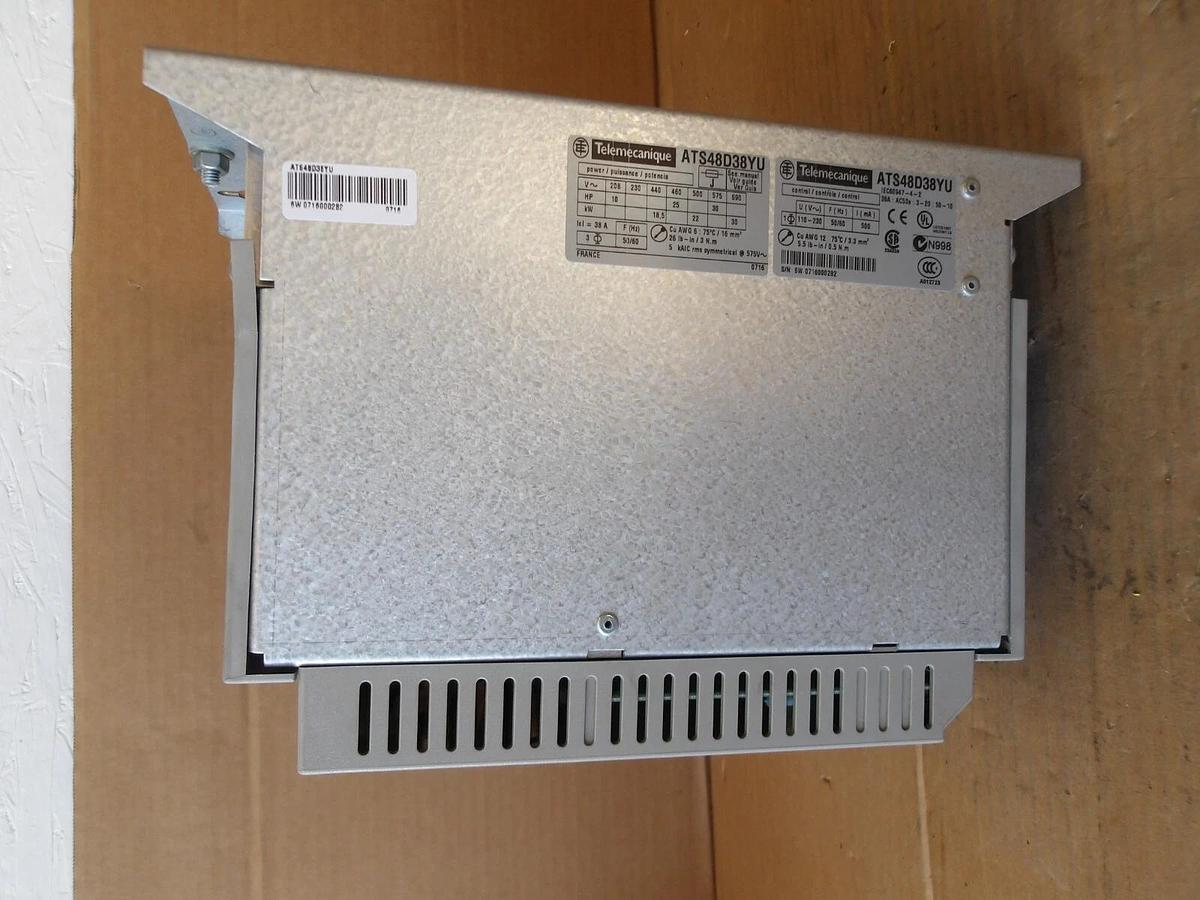 Used TELEMECANIQUE ATS48D38YU ALTISTART SOFT START, #11121220G USED