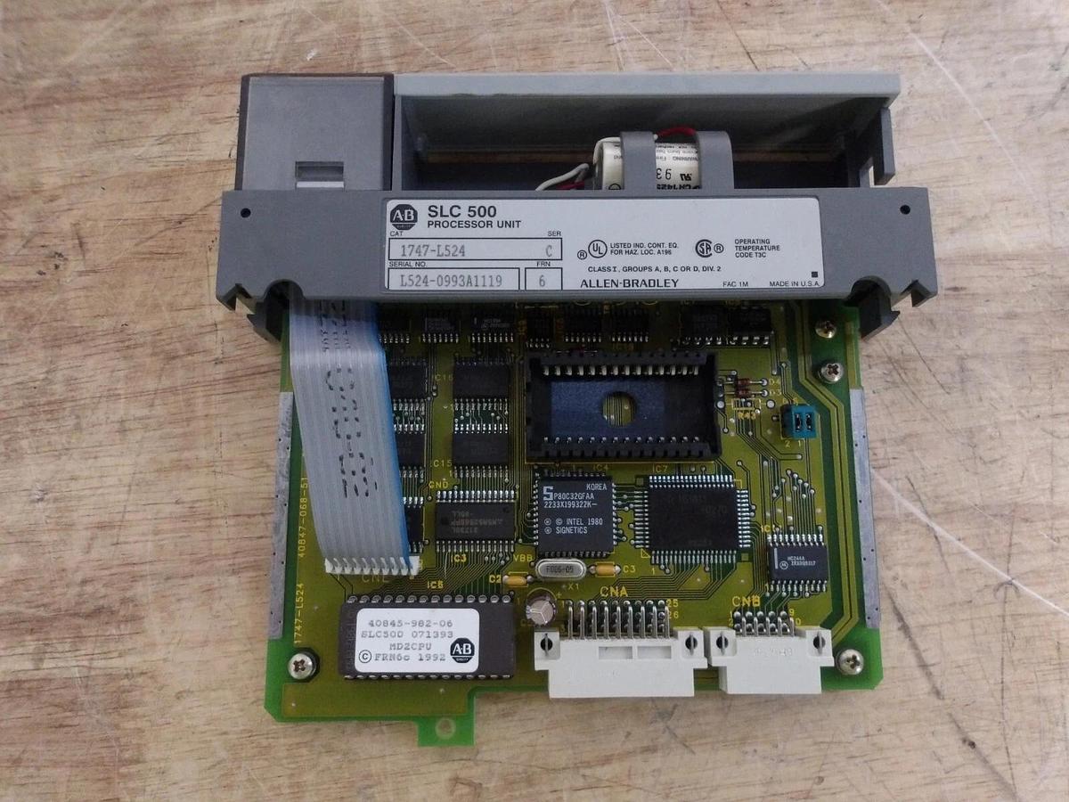 ALLEN BRADLEY SLC500 SMALL LOGIC CONTROLLER 1747-L524-SLC5/02CPU, #5151056G NIB