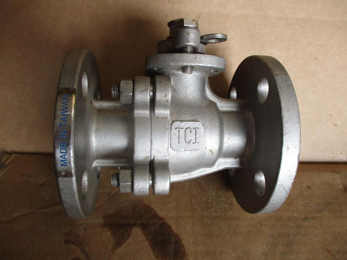 Used TCI 1" STAINLESS BALL VALVE, #410333J NEW