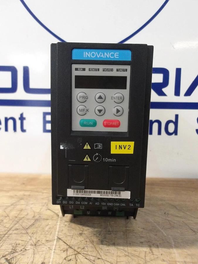 Used INOVANCE 1 HP AC(VFD) DRIVE MD200S0:75B-CAN-SC, #33119G USED