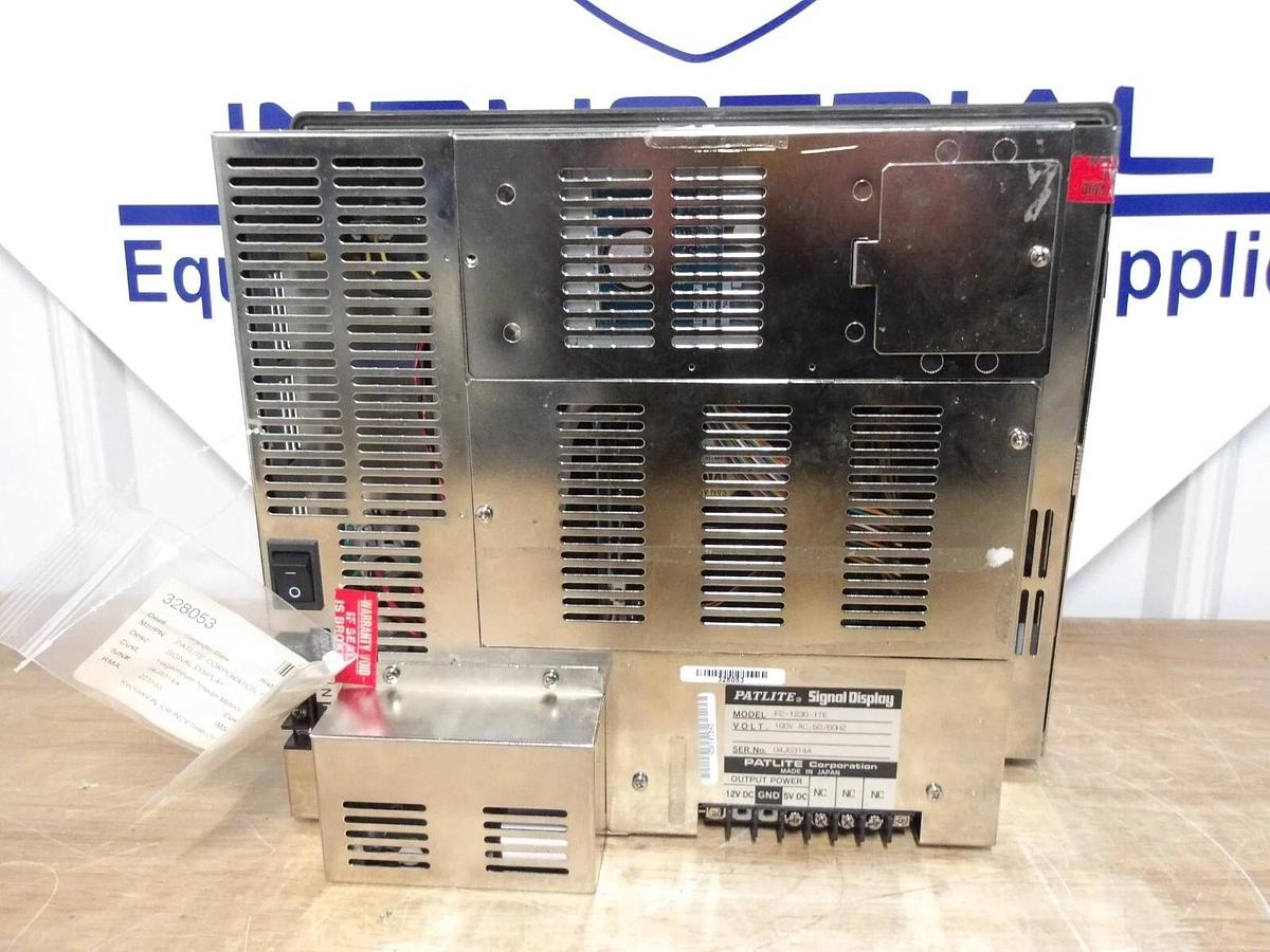 Used PATLITE FC-1230-1TE SIGNAL DISPLAY UNIT 100 V, #310911G REMANUFACTURED