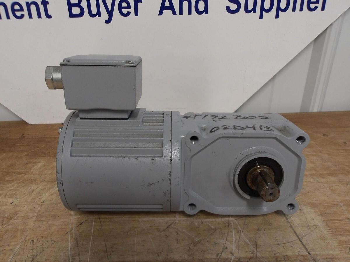 Used GTR F3F18L050-UTM010NAX INDUCTION GEARMOTOR, RATIO 50:1, #5281026G NEW