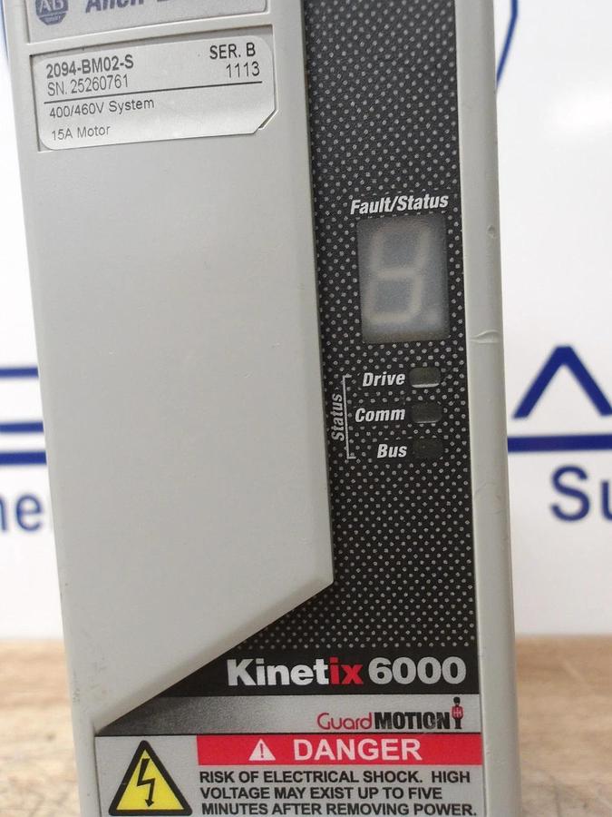 Used ALLEN BRADLEY 2094-BM02-S KINETIX 6000 AXIS, #4301144G PARTS ONLY