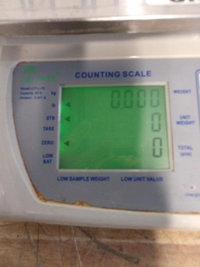 Used TREE COUNTING SCALE MCT-Li PLUS SERIES, 0-33 LBS, #8121107G USED