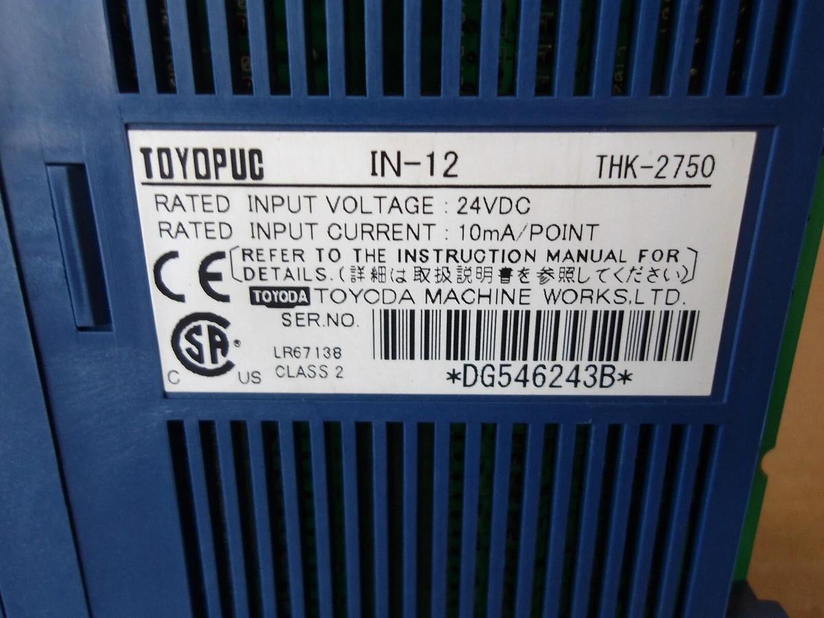 Used TOYODA IN-12/THK-2750 INPUT MODULE (LOT OF 3) #71941G USED