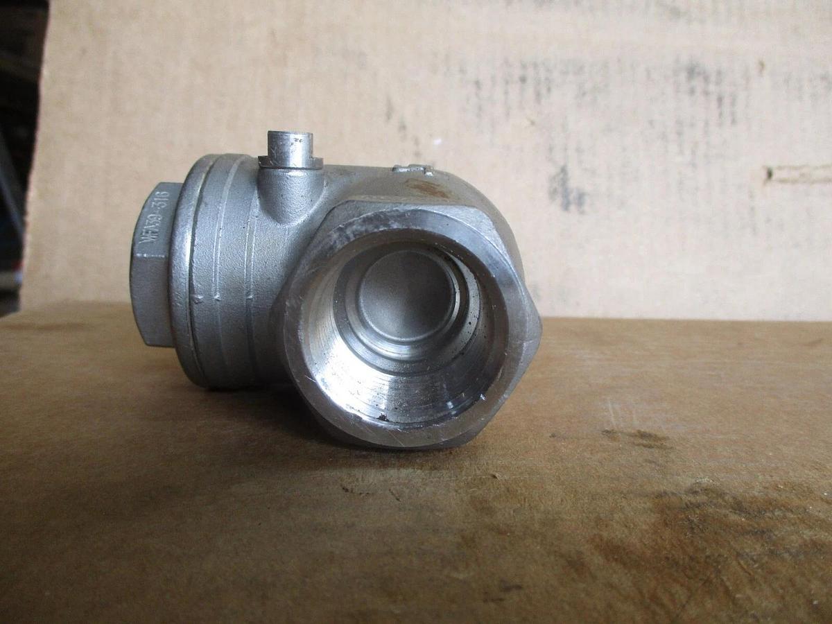 Used SHARPE 1" STAINLESS SWING CHECK VALVE, #4251245J NEW