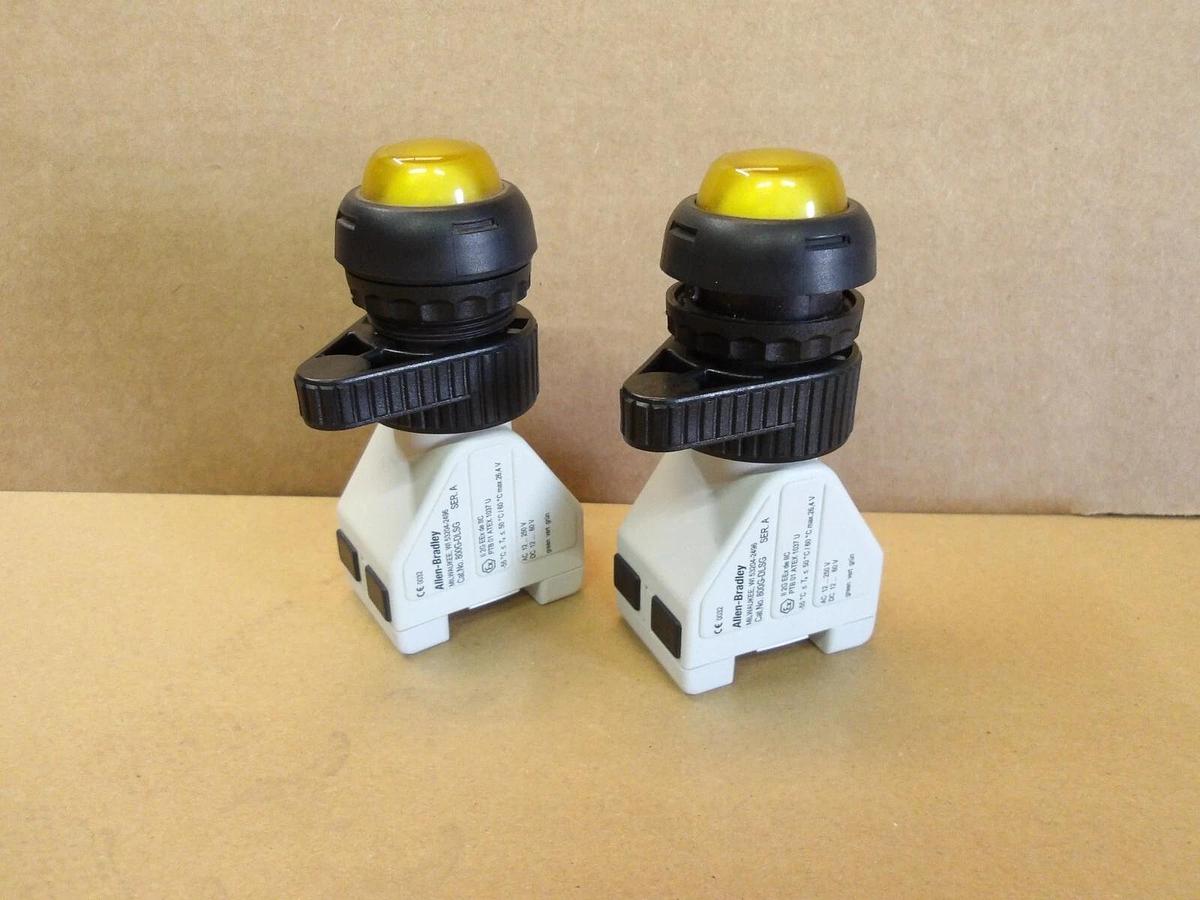 Used ALLEN BRADLEY 800G-DLSG PILOT LIGHT (LOT OF 2) #423818G USED