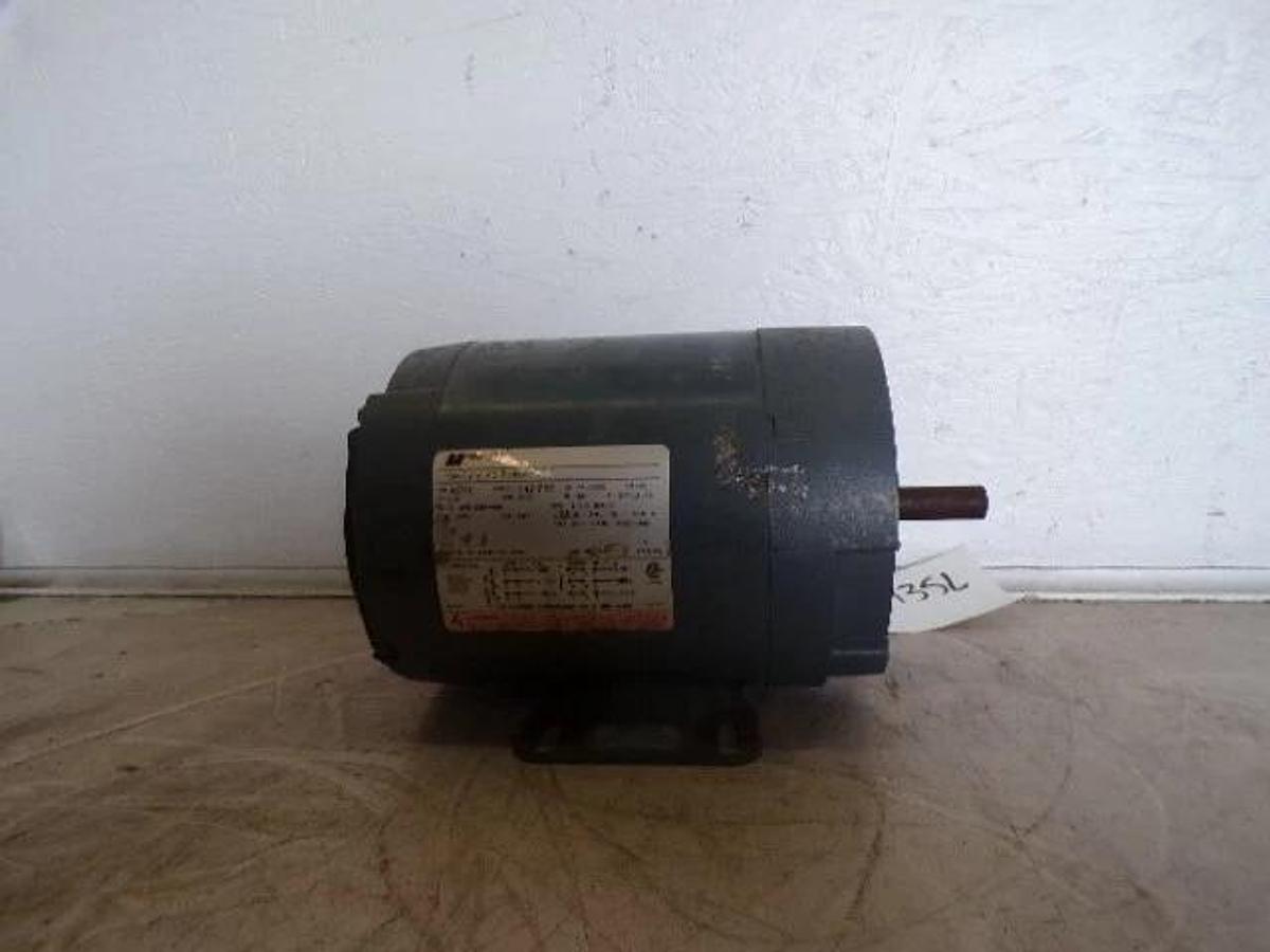 Used MAGNETEK CENTURY 1/2 HP AC MOTOR, 1725 RPM, 200-230/460 V, #416135L USED
