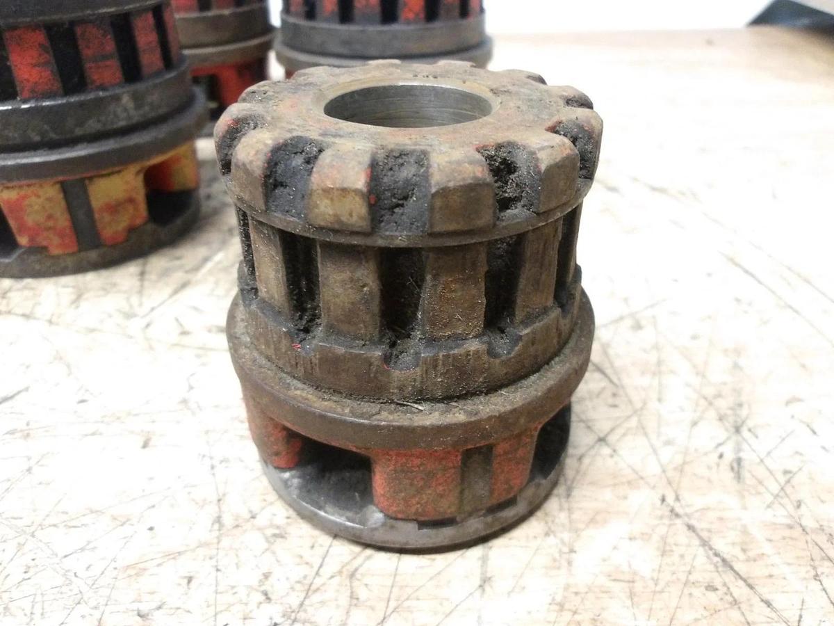 Used RIDGID PIPE DIES 1-3/4", 3", 1", 1", 1-1/4" (ASSORTED LOT OF 5) #311245G USED