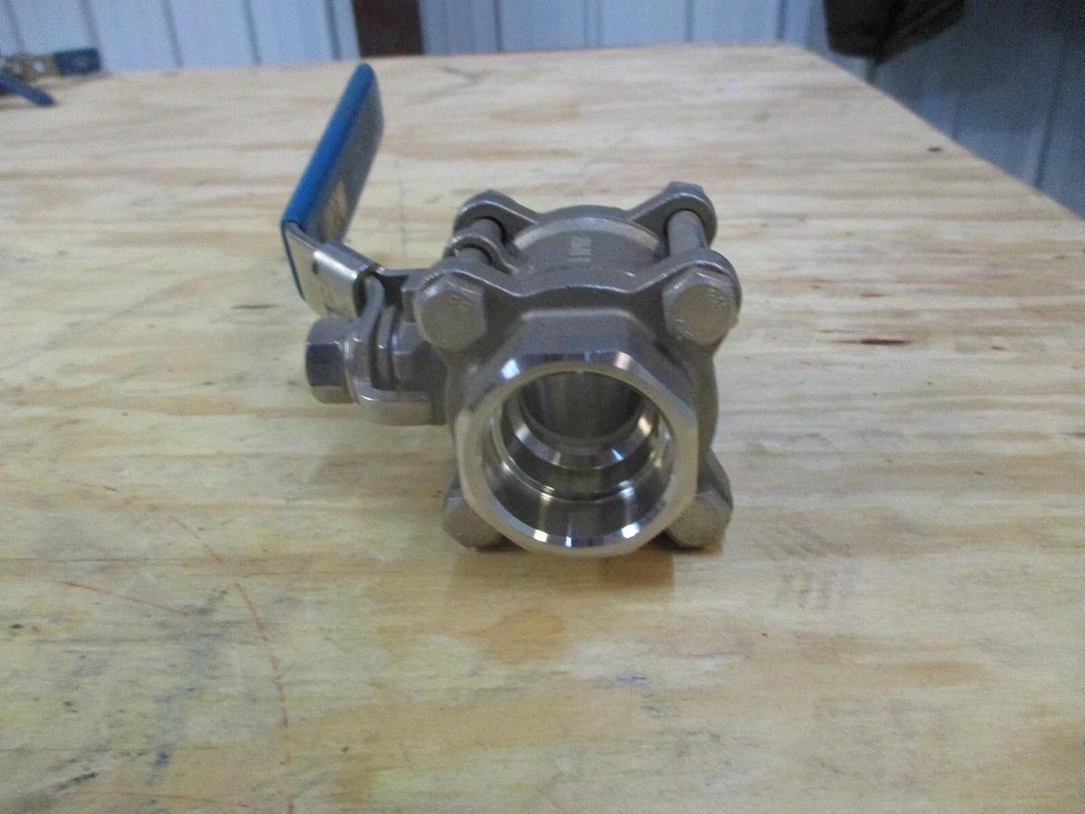 Used FNW 1" SOCKET WELD STAINLESS BALL VALVE, #1201023J NEW