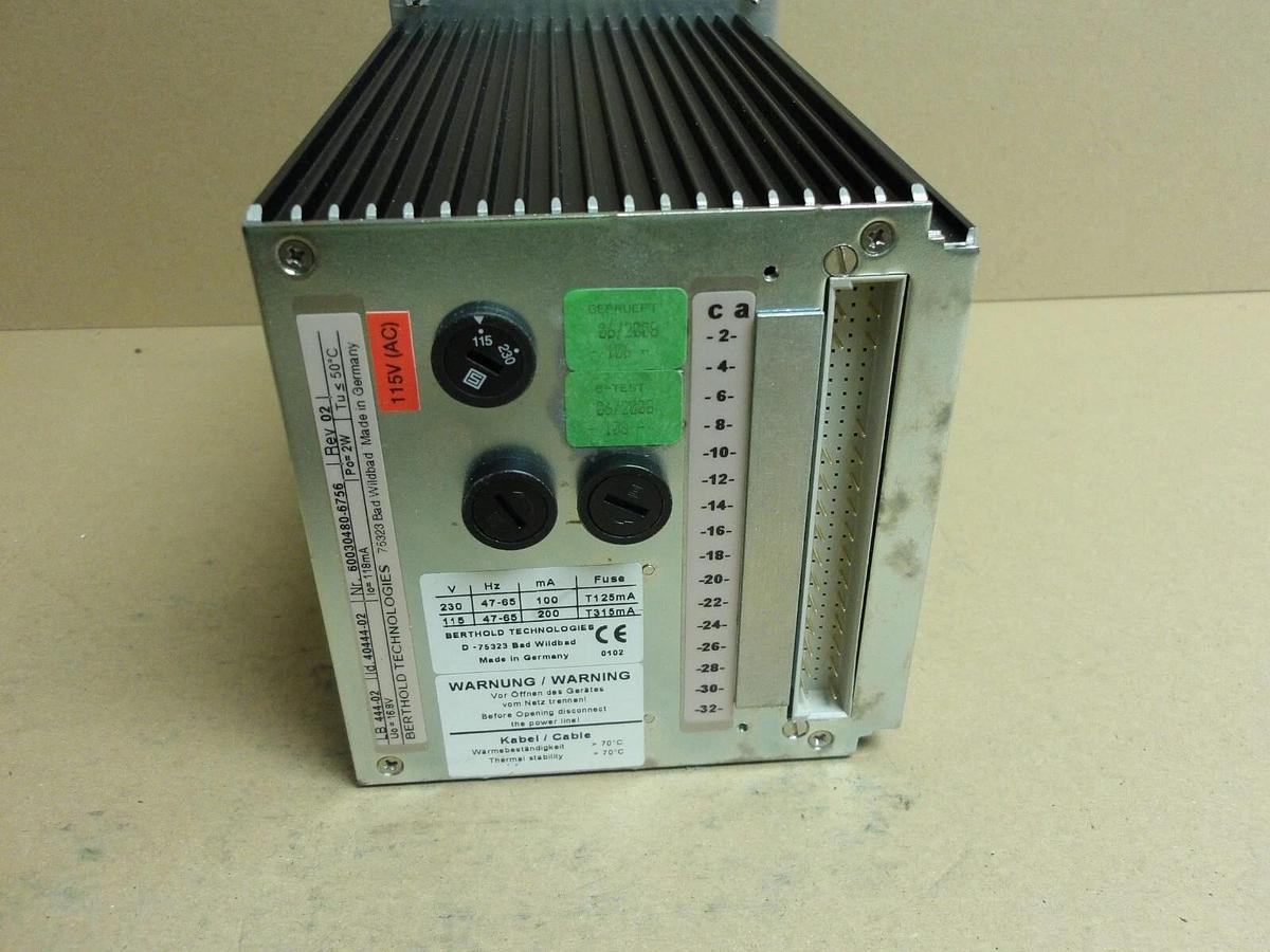 Used BERTHOLD TECH LB444-02-REV-02 DENSITY EVALUATION UNIT, #416954G USED