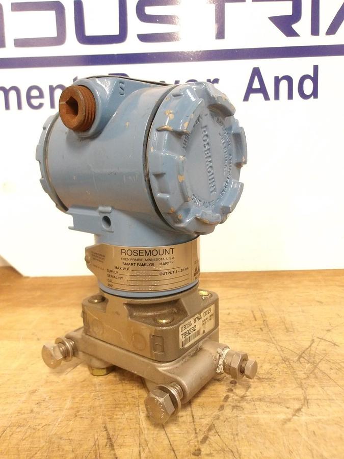 Used ROSEMOUNT 3051 PRESSURE TRANSMITTER, #829904G USED