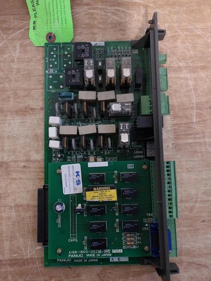 Used FANUC A16B-1212-0730/02B500323 CONTROL BOARD, #3101008G REMANUFACTURED